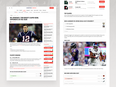 Overtime Heroics: Article article blog clean desktop interface layout light minimal mobile modern news overtime heroics page quiz responsive sports trends typography ui ux user experience