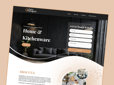 UI Design for Eazy Bargain - SEM Optimized E-commerce cleandesign conversionoptimization eazybargain ecommercedesign ecommercewebsite homeandkitchen onlinestore productdesign responsivedesign retailwebsite semdesign uiuxdesign userexperience ux webdesign