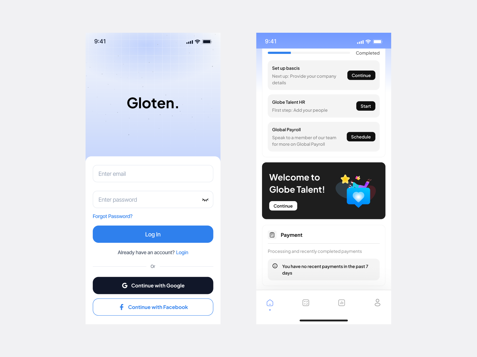 Example of Global Talent - HR Management Mobile Apps #2