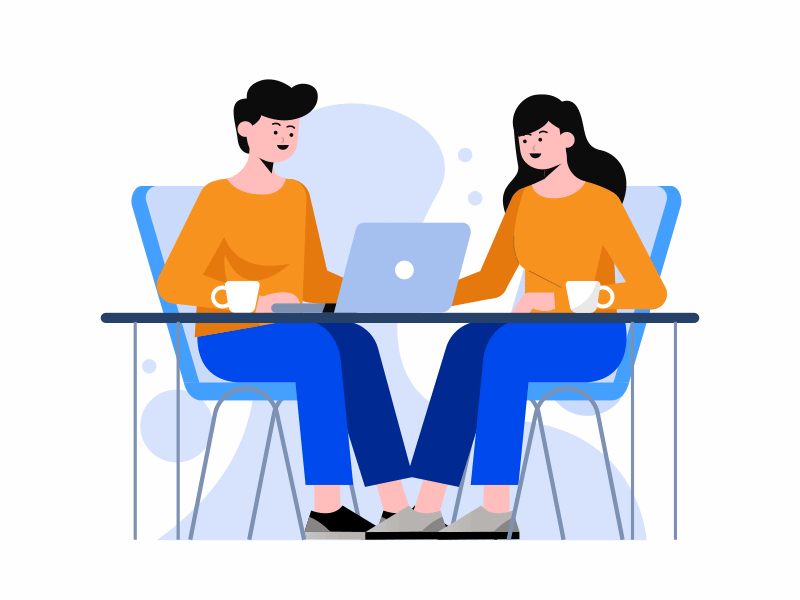 Collaboration Animation animation business collaboration communication design discussion graphic design help idea idea sharing illustration lottie meeting motion graphics remote team teamwork ui vector work