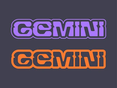 Gemini y2k 2000 2000s ae branding custom type gemini graphic design handlettering lettering logo logotype sign sticker type typography y2k zodiac