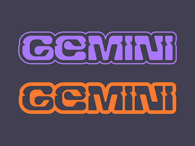 Gemini y2k 2000 2000s ae branding custom type gemini graphic design handlettering lettering logo logotype sign sticker type typography y2k zodiac