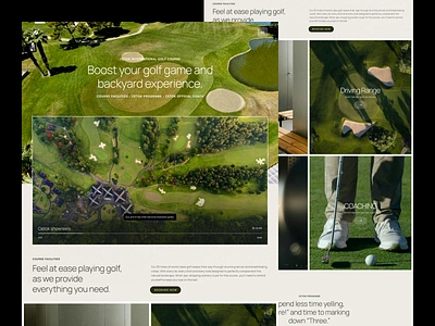 Cetok - Golf event program page branding clean design desktop design dribbble fitness fitnesses golf golf academy golf tournament graphic design gym minimalist modern modern design retro ui uiux website website profile wellness center