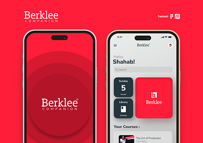 Berklee College Music App - UI Design Exploration app mobile mobile app music ui