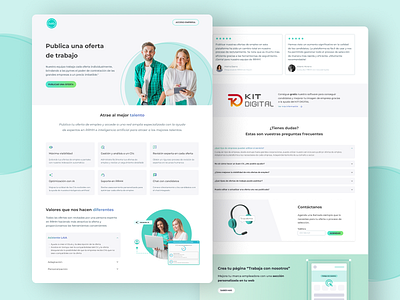 Landing page - job portal ai job landing portal ui