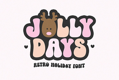 Jolly Days Retro Christmas Font bubble font bubbly bubbly font christmas alphabet christmas fonts christmas letters christmas retro cricut cricut fonts cute fonts holiday font jolly days retro christmas font ka fonts reindeer reindeer font retro christmas font retro font teacher fonts