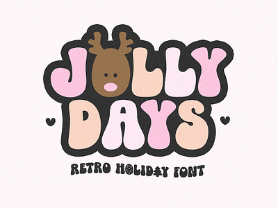 Jolly Days Retro Christmas Font bubble font bubbly bubbly font christmas alphabet christmas fonts christmas letters christmas retro cricut cricut fonts cute fonts holiday font jolly days retro christmas font ka fonts reindeer reindeer font retro christmas font retro font teacher fonts