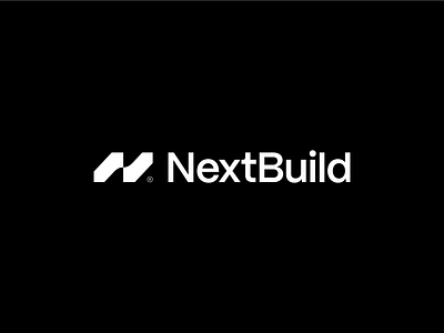 NextBuild geometric letter n lettermark logo logomark logotype minimalist simple