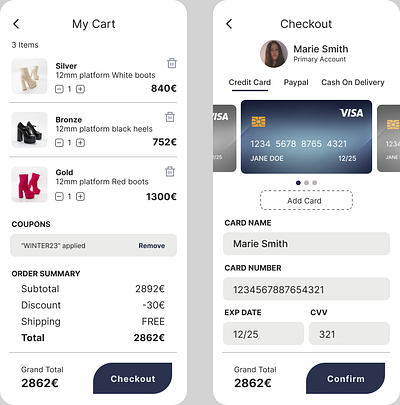 A Credit Card checkout page daily ui