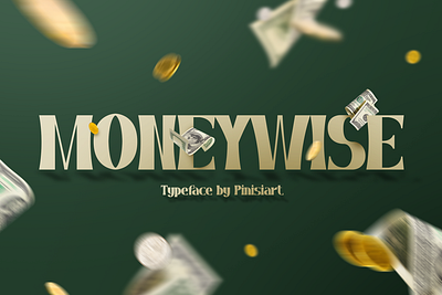 MONEYWISE – Business Display Font branding children design display font font gaming illustration poster ui youtube