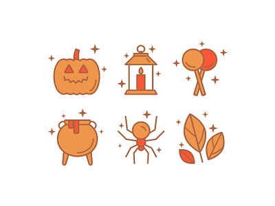 Halloween icons contour icon illustration vector иконки