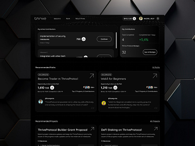 Case Study - ThriveProtocol, B2B Web3 SaaS b2b blockchain crypto grantplatform productdesign saas uiux ux uxdesigner web3