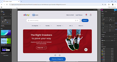 Ebay Landing page Redesigned (Responsive) e commerce ebay landing page redesign responsive