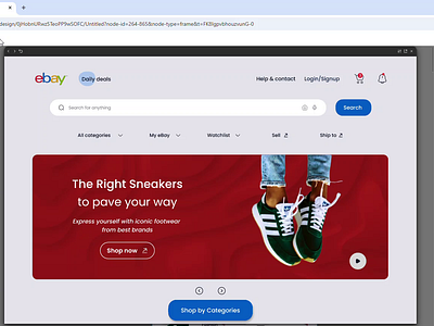 Ebay Landing page Redesigned (Responsive) e commerce ebay landing page redesign responsive