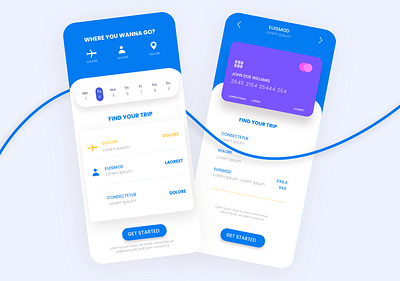 Travel Booking App Design Concept app app design booking app card concept clean design credit card date picker app design design concept flight booking app flight checkout hospitality hotel booking app illustration minimal app train booking travel travel app ui ux