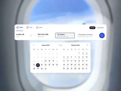 Flight Search Ui Design ✈️🌍 clean ui date date design date picker design flight product product design search search bar search date search design travel travel website ui ui design ux ux design website website design