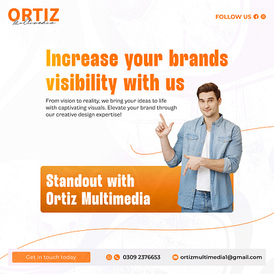 Stand Out with Ortiz Multimedia! 3d branding design digitalmarketing graphic design illustration logo ortizmultimedia photoshop post seo services smm socilamediapost ui