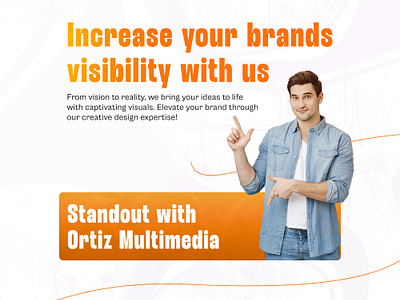 Stand Out with Ortiz Multimedia! 3d branding design digitalmarketing graphic design illustration logo ortizmultimedia photoshop post seo services smm socilamediapost ui