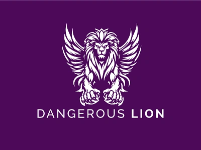 Dangerous Lion Logo agency company corporate dangerous lion ecology forest graphic design great lion lion lion for sale lion head lion king logo logotype luxurious luxury roar royal strength strong vector logo