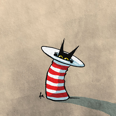 Cat in the hat cat childrensbookillustrator drawing illustration illustrationart illustrator picturebookart