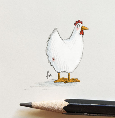 Chickenbutt chicken pencil watercolour childrensbookillustrator drawing illustration illustrationart illustrator picturebookart