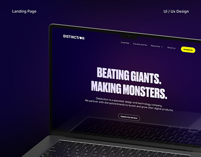 Distinction Studio | Digital Agency Website creative agency digital agency responsive design uiux design user interface web design