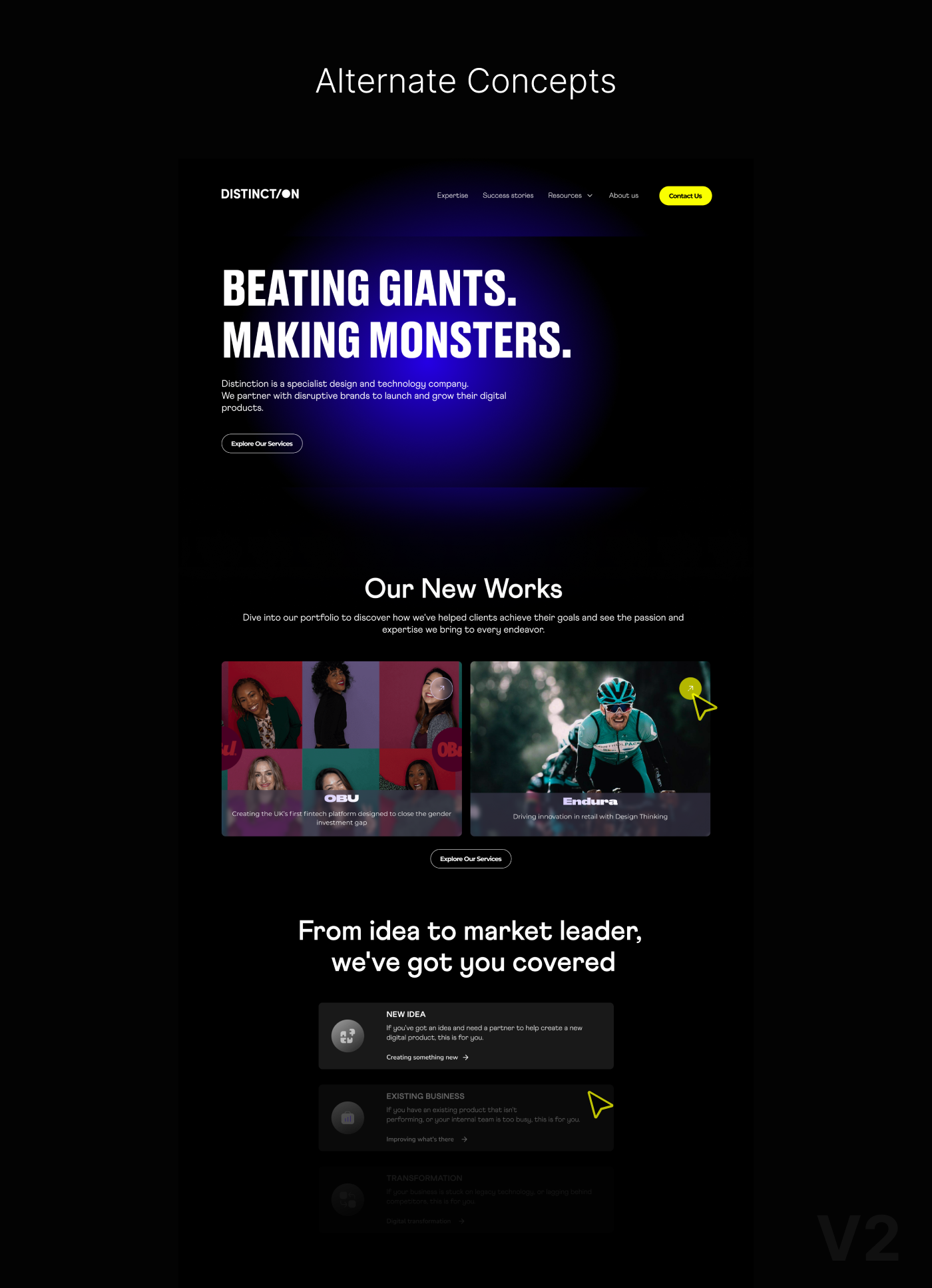 Example of Website Redesign