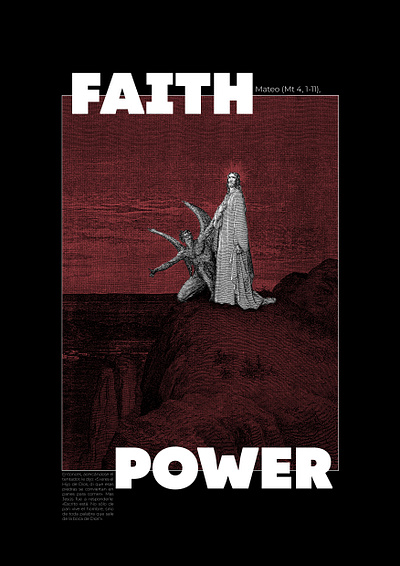 Faith & Power adobe photoshop design graphic design illustration typography wallpaper