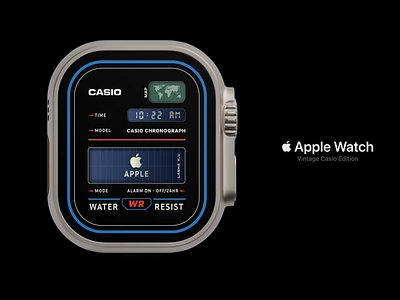 Apple Watch Vintage Casio Edition branding design graphic design illustration ios logo typography ui ux vector