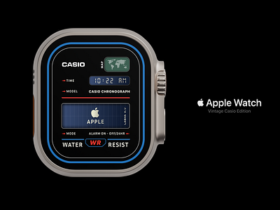 Apple Watch Vintage Casio Edition branding design graphic design illustration ios logo typography ui ux vector