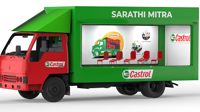 Castrol CSR Truck Branding 3d branding color design dribbble gree green illustration logo packaging