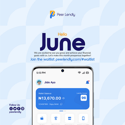 Hello June Flyer Design creative flyer design design flier design flyer design graphic design happy new month hello june hnm social media design