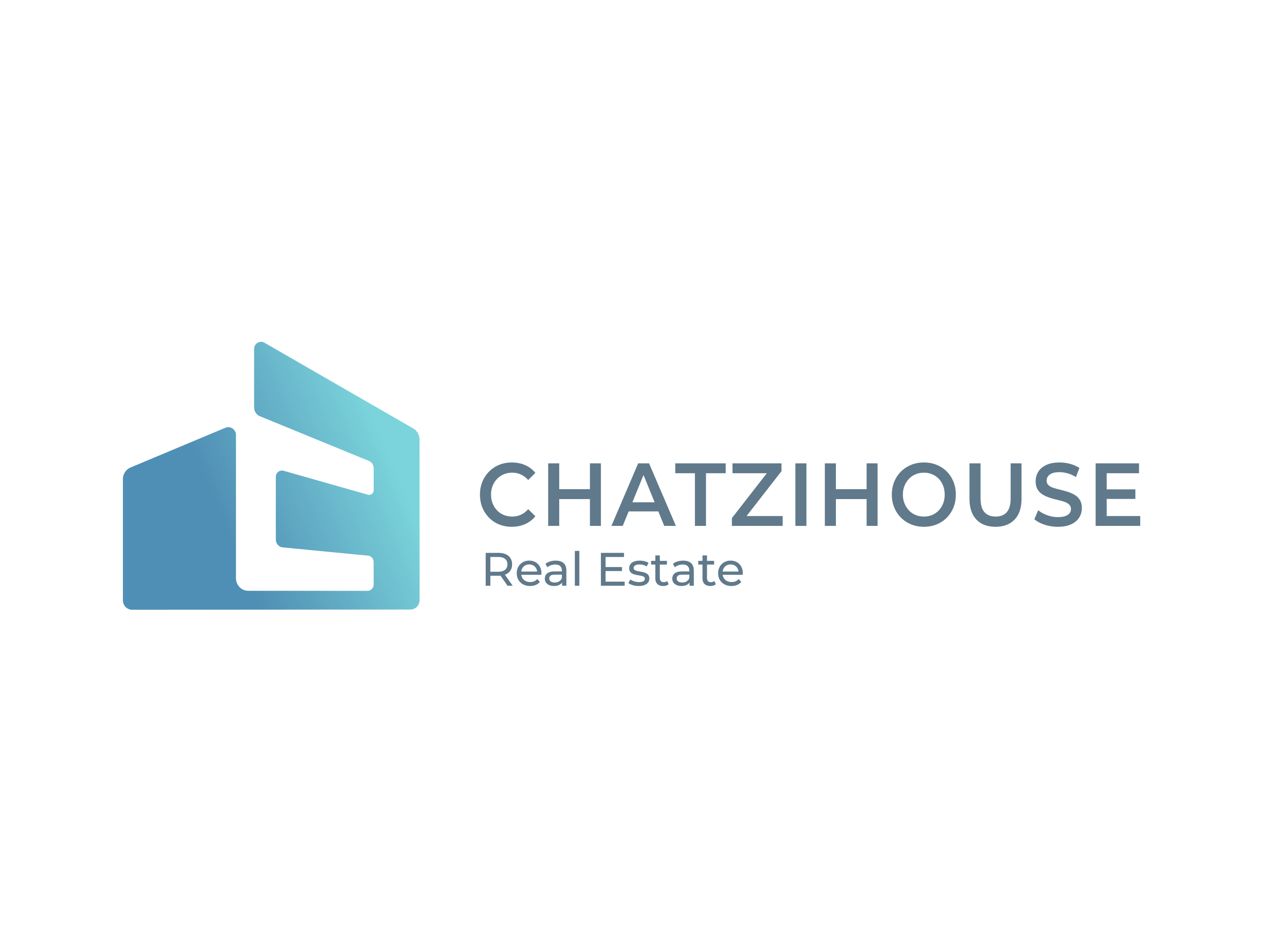 Chatzihouse Logo design (Draft) art branding c design graphic design identity illustration logo real estate vector