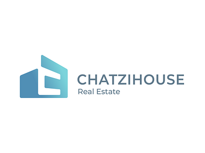 Chatzihouse Logo design art branding c design graphic design identity illustration logo real estate vector