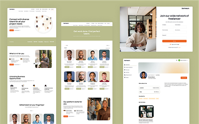 Skill Match - Freelance Marketplace Webflow Template design development figma freelance marketplace website ui ux webflow design webflow template