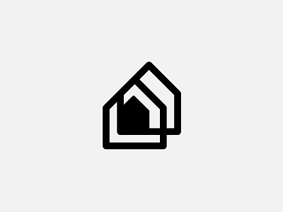 Architecture Geometric Logo Design app architecture branding business connected construction design for sell geometric graphic design house logo minimal modern real estate service smart home startup ui