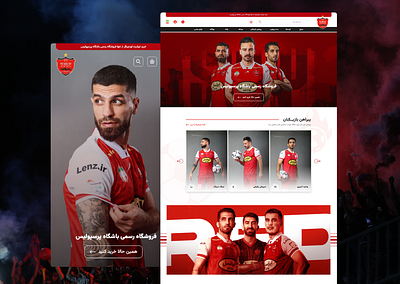 Perspolis online shop - website design ui