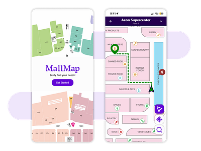 MallMap indoor-locator app design ui ui design ux ux design