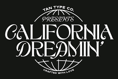 TAN - CALIFORNIA classic classic font display font fashion font modern font tan california