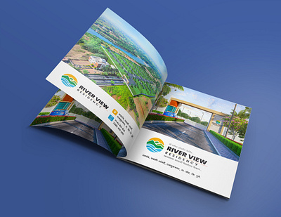 River View branding brochure graphic design illustrator print design