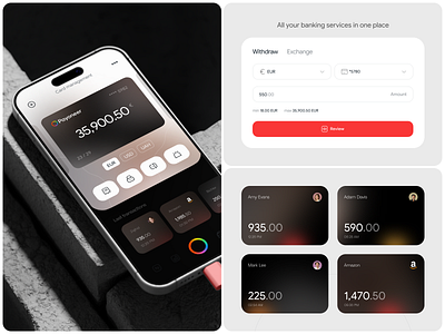 Payoneer Banking App Design Concept android app app design app interface bank app banking card defi digital banking figma design fintech investment app ios app mobile app payment payment gateway saas ui design user interface