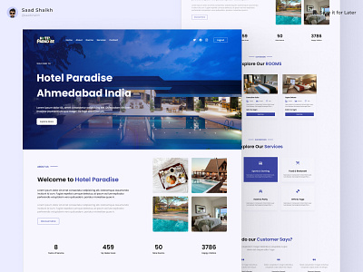 Hotel Landing Page ✨ design figma home page hotel hotel design hotel landing page hotel management hotel ui hotel website landing page ui ui design uiux web web design website website design