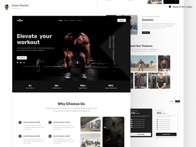 GYM Website UI ✨ design figma figma ui fitness gym gym design gym ui gym website gym website design ui ui design uiux web web design web ui website website design website ui