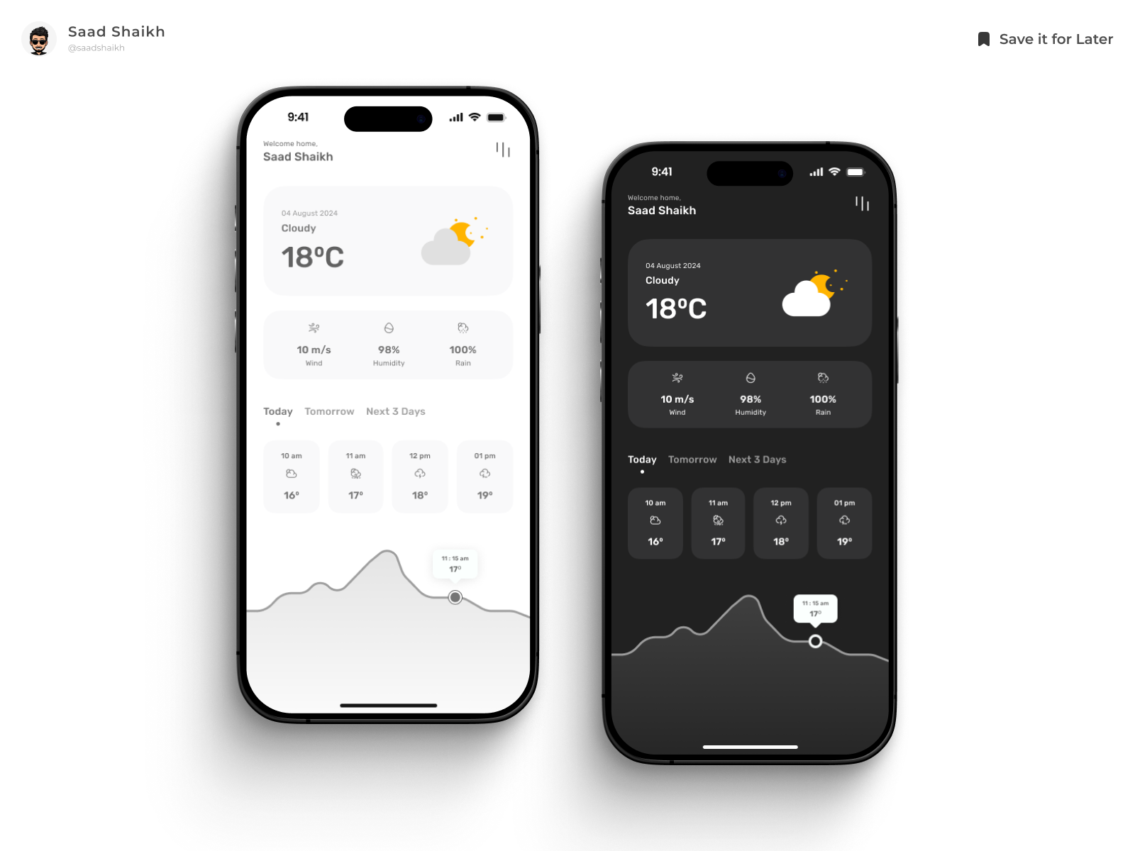 Weather App ✨ app app design app ui app ui design clean design figma free weather ui iphone ui minimal mobile app professional ui ui design uiux weather weather app weather app ui weather ui web app