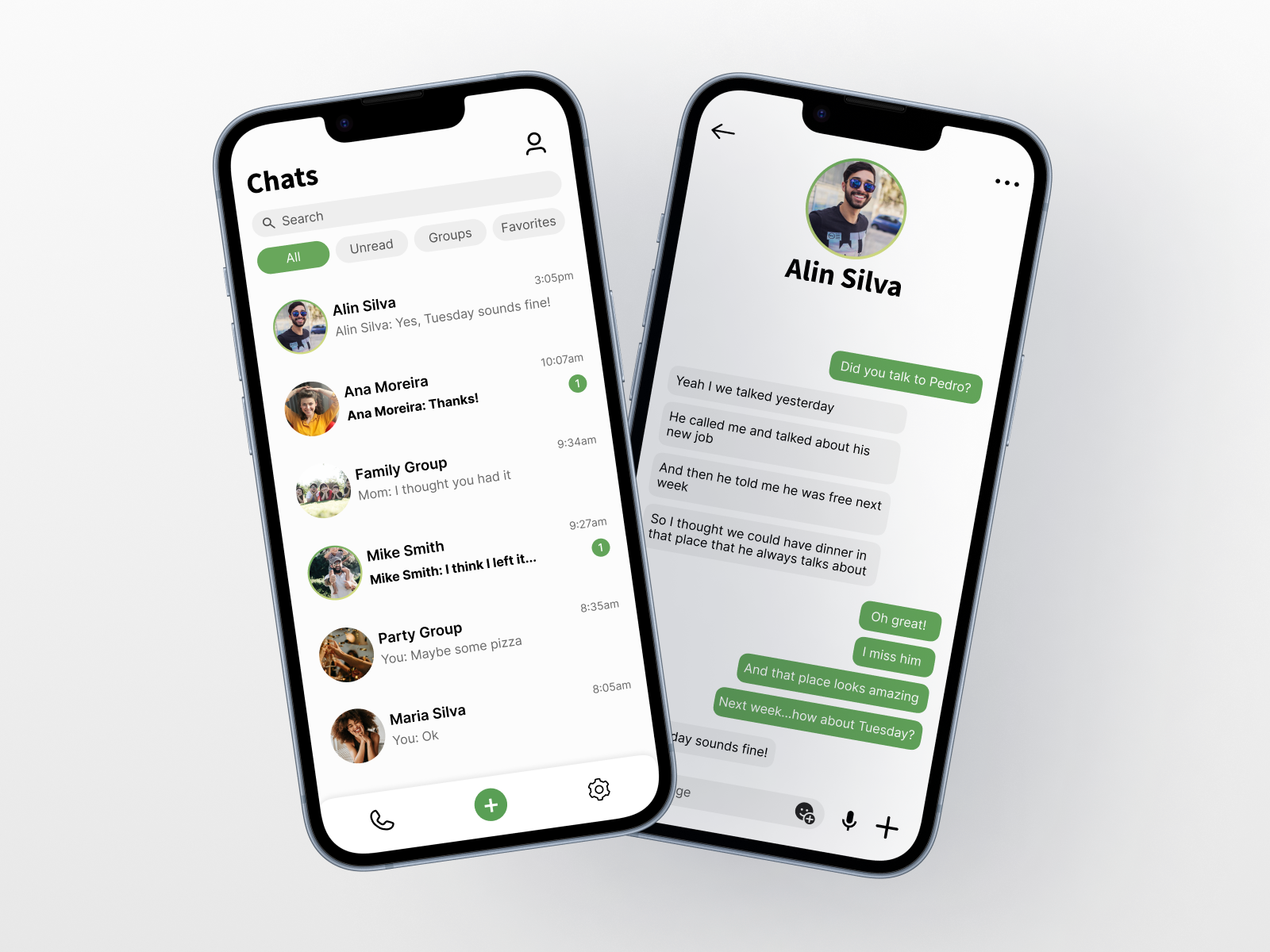 #013 Daily UI - Direct Message by Gabriela Magalhães on Dribbble