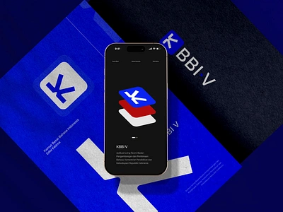 KBBI app - Indonesian dictionary - Logo Construction animation app application bento grid branding branding guideline design education graphic design illustration language logo logo construction mobile school study ui user interface vector visual identity