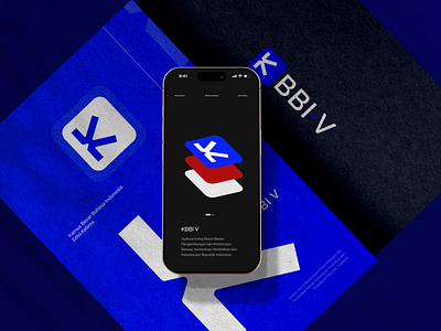 KBBI app - Indonesian dictionary - Logo Construction animation app application bento grid branding branding guideline design education graphic design illustration language logo logo construction mobile school study ui user interface vector visual identity