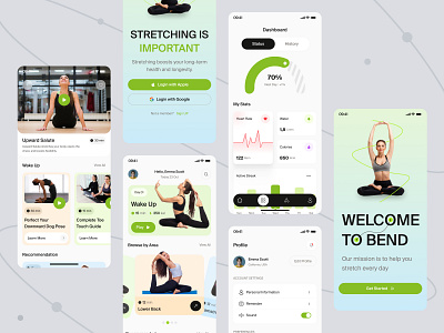 Fitness App app design app ui exersise fitness fitness app gym health health app health app design meditation mobile mobile app ui workout workout app yoga yoga app