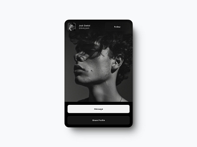 Social Profile design experiment. clean graphic design minimalist ui webdesign