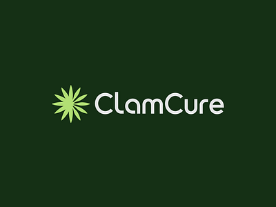 Clamcure - Logo Design cure flower leaf healing health health and wellness logo health logo logo logo design logodesign natural treatment wellness